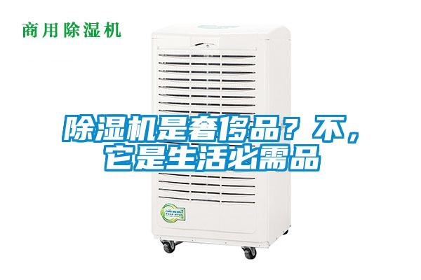 除濕機是奢侈品？不，它是生活必需品