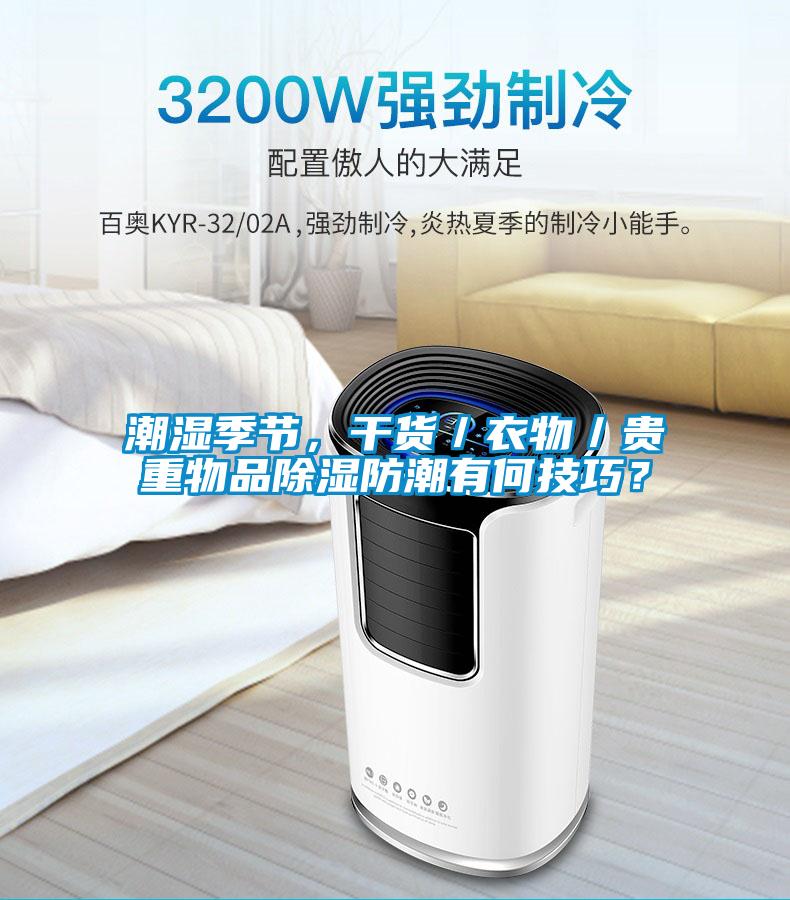 潮濕季節(jié)，干貨／衣物／貴重物品除濕防潮有何技巧？