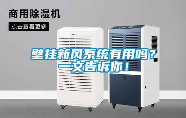 壁掛新風系統有用嗎？一文告訴你！