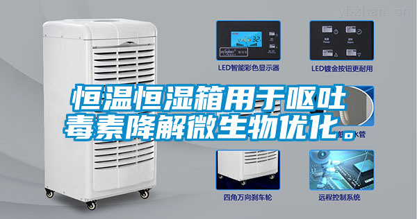 恒溫恒濕箱用于嘔吐毒素降解微生物優(yōu)化。
