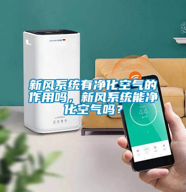 新風系統(tǒng)有凈化空氣的作用嗎，新風系統(tǒng)能凈化空氣嗎？